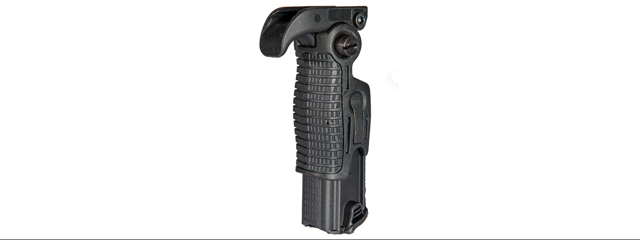 UK ARMS AIRSOFT ERGONOMIC 90 DEGREE FOLDABLE RIS FOREGRIP - BLACK - Click Image to Close