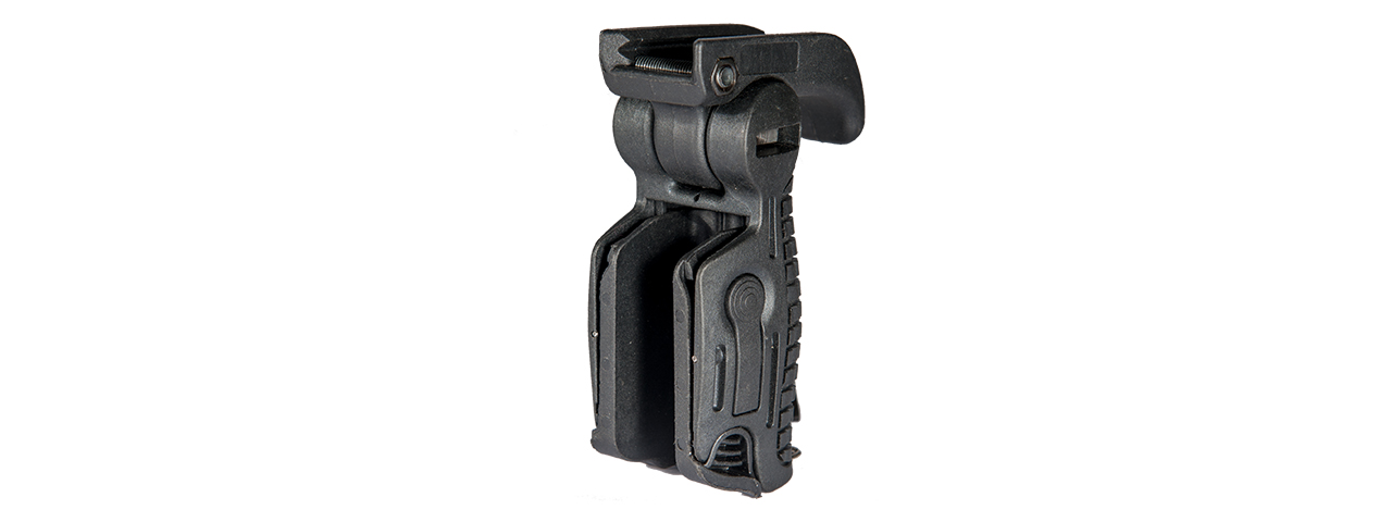 UK ARMS AIRSOFT ERGONOMIC 90 DEGREE FOLDABLE RIS FOREGRIP - BLACK - Click Image to Close
