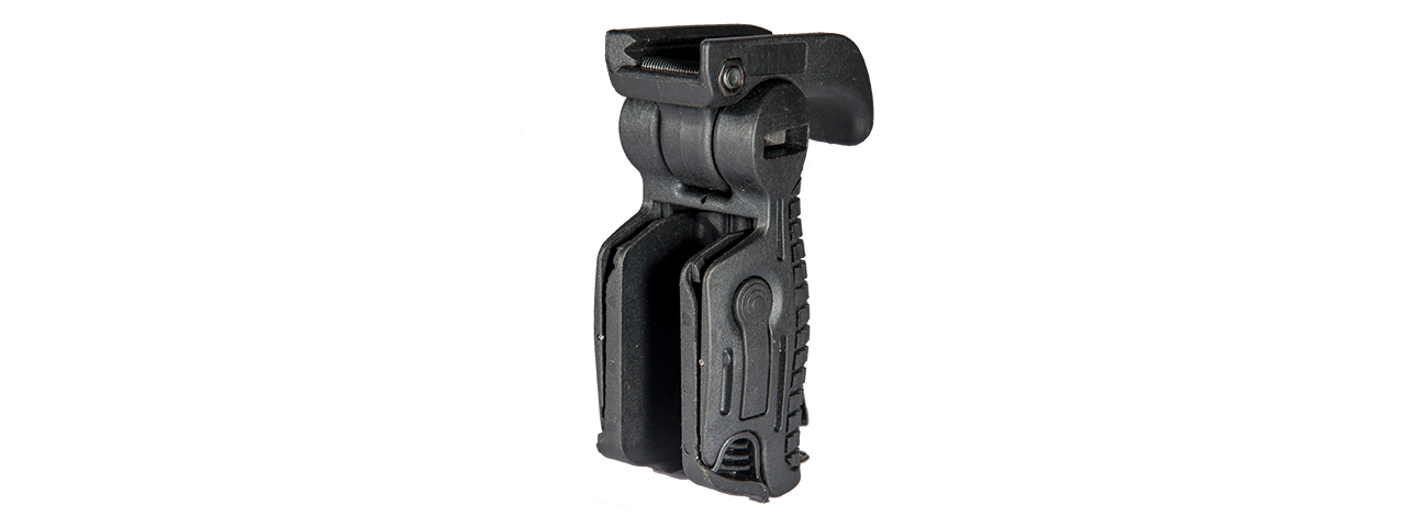 UK ARMS AIRSOFT ERGONOMIC 90 DEGREE FOLDABLE RIS FOREGRIP - BLACK