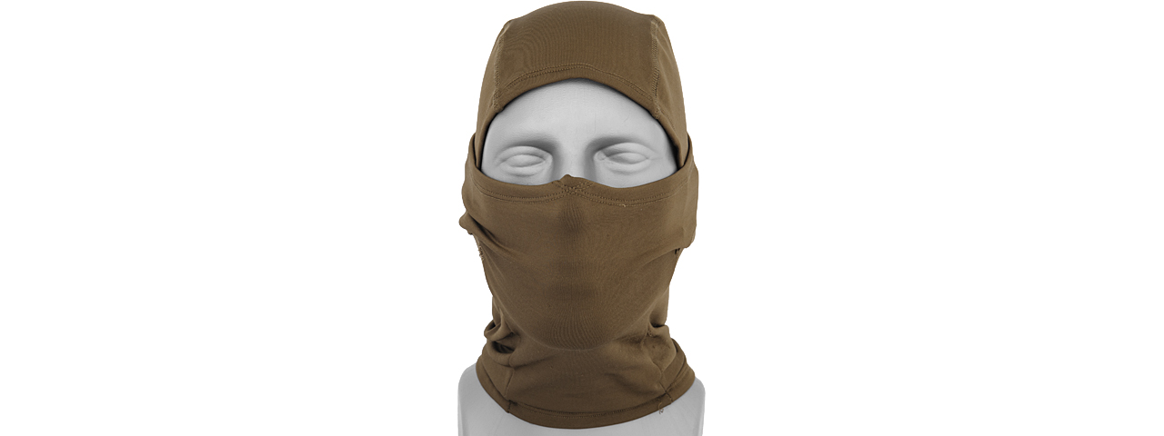 AC-384T TACTICAL "WINTER" FLEECE BALACLAVA (COLOR: COYOTE BROWN) - Click Image to Close