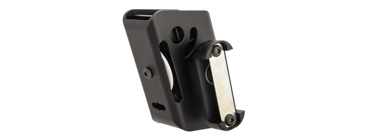 AC-396B COMPETITION ALUMINUM PISTOL MAGAZINE POUCH TYPE-B (COLOR: BLACK)