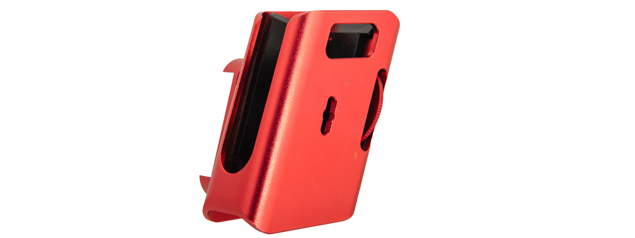 AC-396R COMPETITION ALUMINUM PISTOL MAGAZINE POUCH TYPE-B (COLOR: RED)