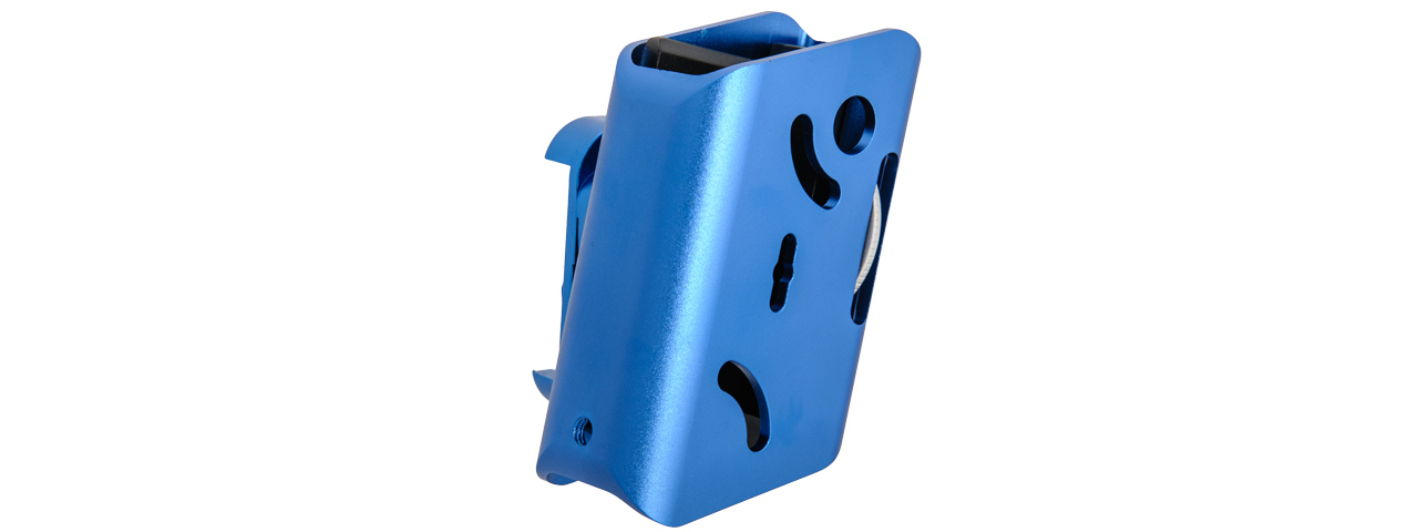 AC-396U COMPETITION ALUMINUM PISTOL MAGAZINE POUCH TYPE-B (COLOR: BLUE) - Click Image to Close