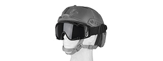 AC-444BH SI BALLISTIC GOGGLE FOR HELMETS (FRAME COLOR: BLACK) - Click Image to Close