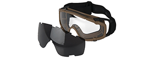 AC-444TS SI BALLISTIC GOGGLE w/2 LENS (FRAME COLOR: TAN)