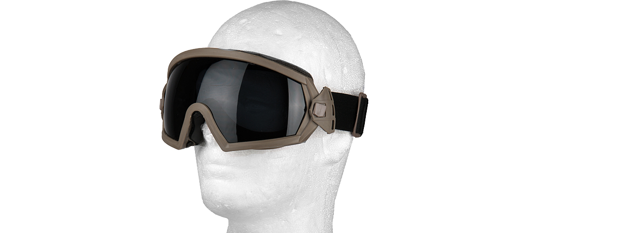 AC-444TS SI BALLISTIC GOGGLE w/2 LENS (FRAME COLOR: TAN)