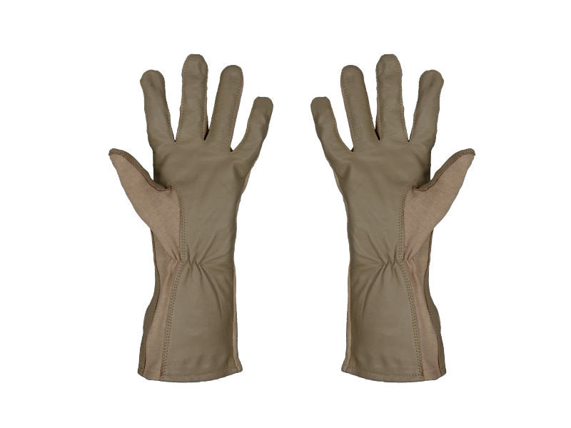 AC-4459X LEATHER NOMEX FLIGHT GLOVES, TAN - SIZE: XL - Click Image to Close