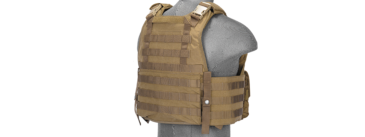 AC-464T Scalable Tactical Vest (Tan) - Click Image to Close