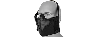 AC-473B V8 MESH HALF FACE MASK (BLACK)