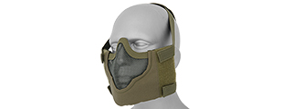 AC-473G V8 MESH HALF FACE MASK (OD GREEN)