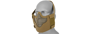 AC-473T V8 MESH HALF FACE MASK (TAN)