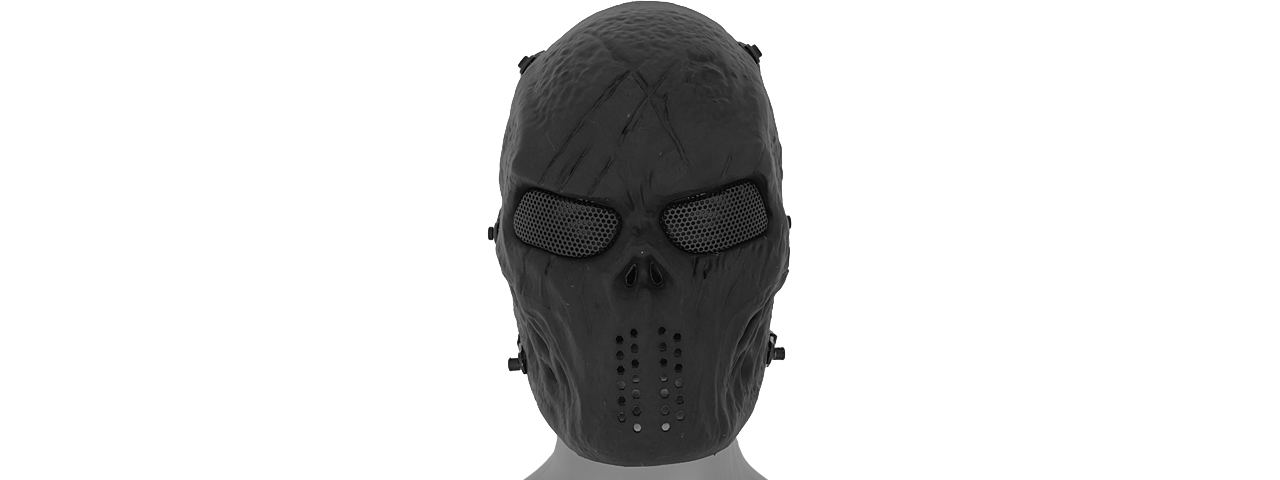 AC-476BK VILLAIN SKULL MESH FACE MASK (BLACK)