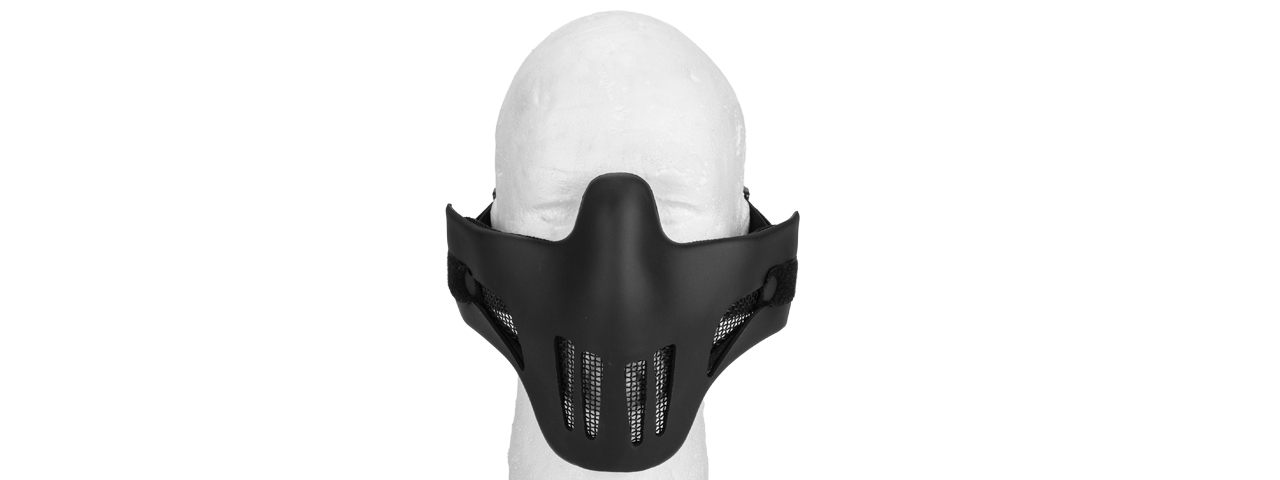 AC-477B POLYMER MESH VENTED HALF MASK (BLACK) - Click Image to Close