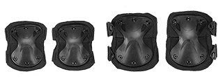 AC-478B TACTICAL QUICK-RELEASE KNEE & ELBOW PAD SET (BLACK)