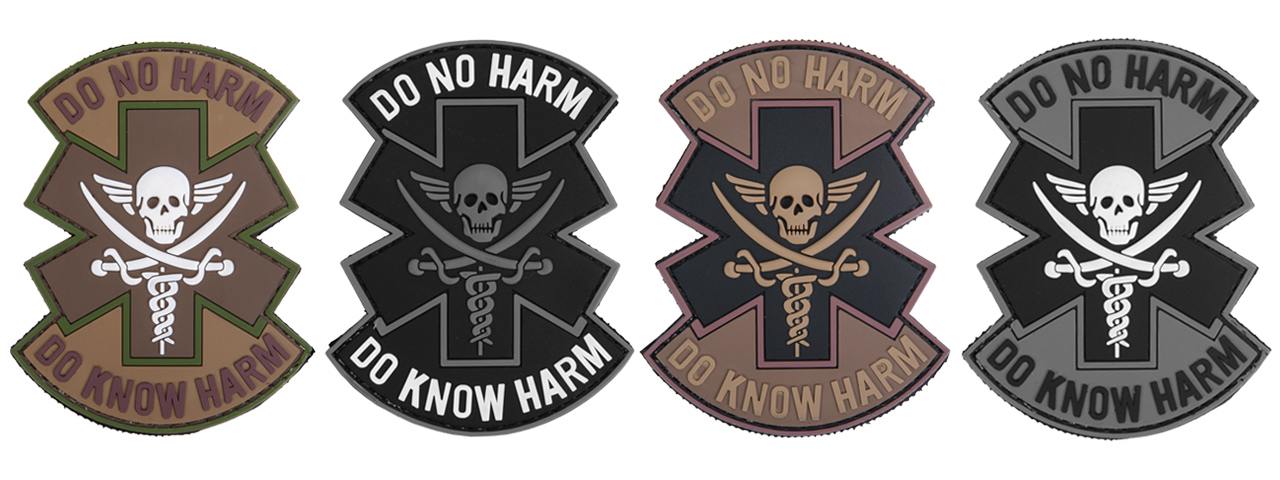 AC-481D "DO NOT HARM" PVC PATCH (TAN BLACK) - Click Image to Close