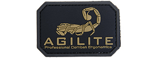 AC-482A "AGILITE" PVC PATCH (BLACK TAN)