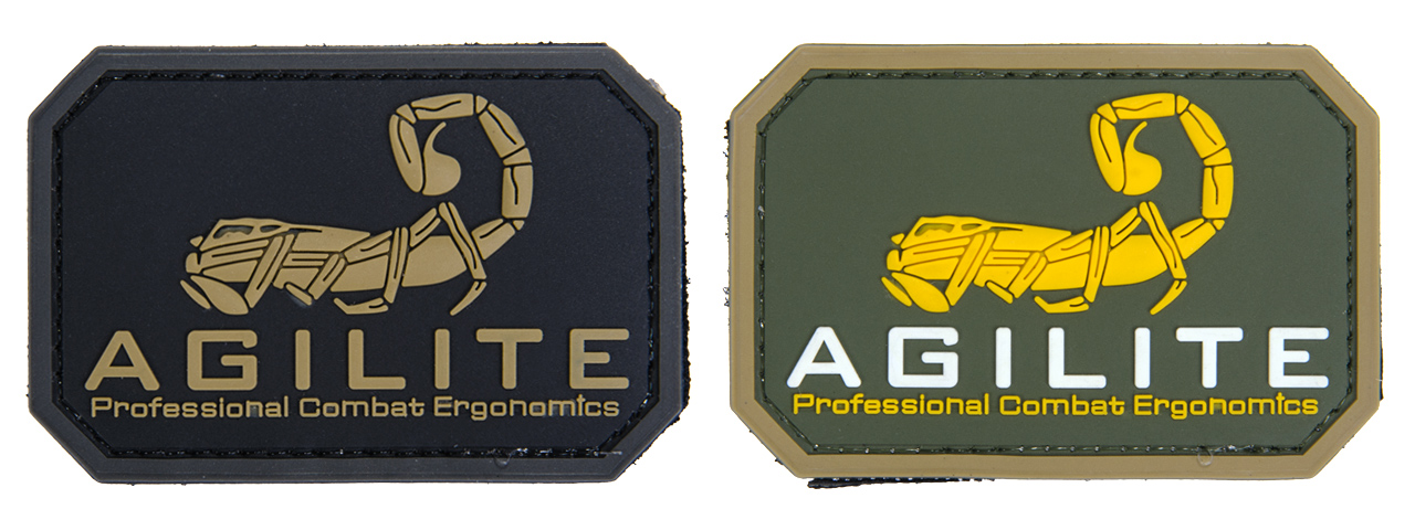 AC-482A "AGILITE" PVC PATCH (BLACK TAN)