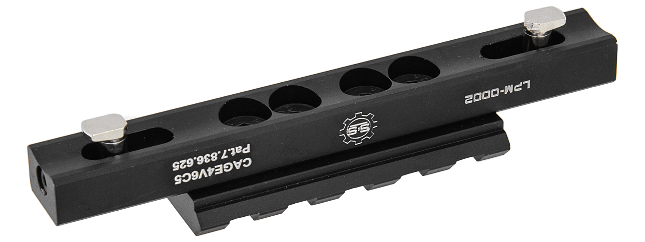 AC-506B 45-DEGREES LOWPRO MOUNT (BLACK) FOR MK416 RAIL - Click Image to Close
