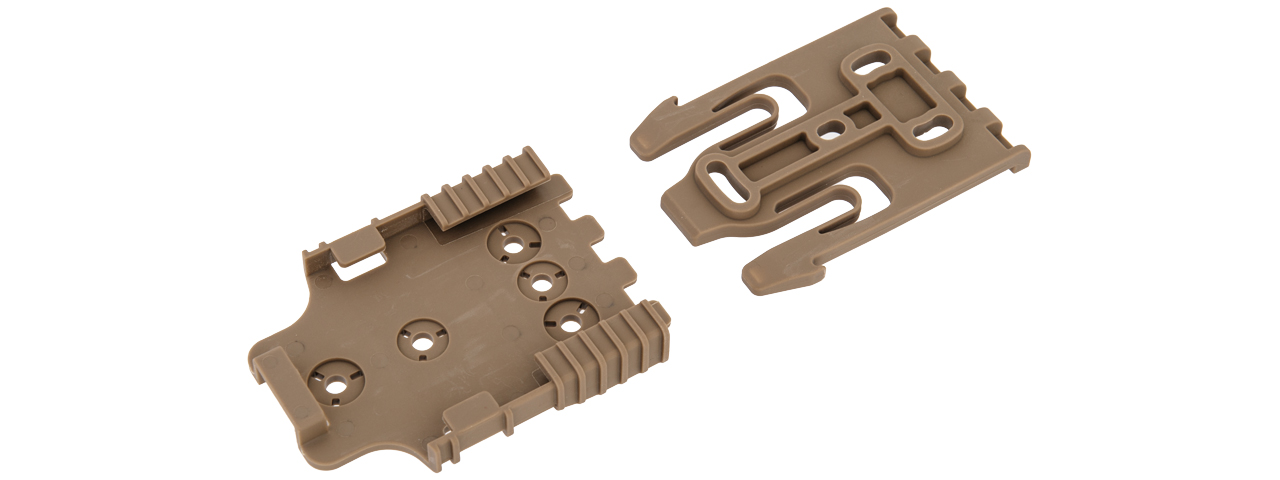 UK ARMS AIRSOFT HOLSTER QUICK LOCKING SYSTEM KIT - TAN