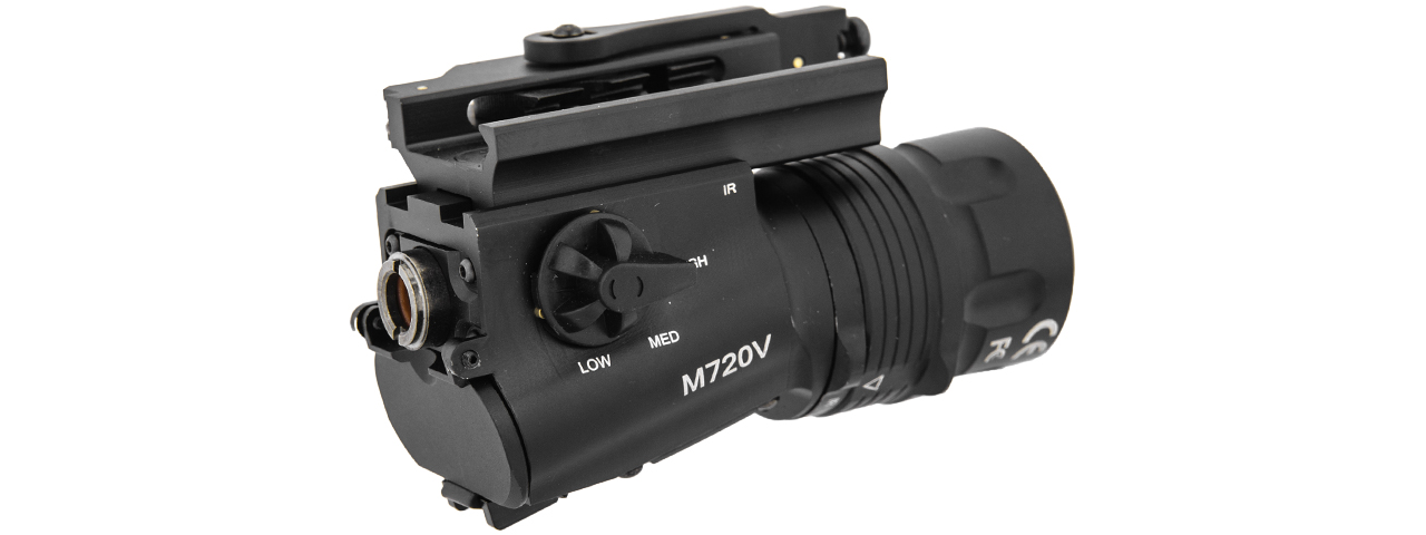 AC-518B M720V WEAPON LIGHT w/REMOTE SWITCH (BLACK) QUICK DETACH - Click Image to Close