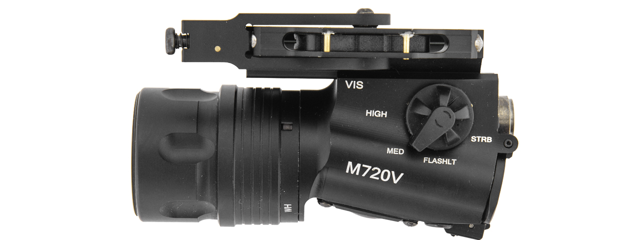 AC-518B M720V WEAPON LIGHT w/REMOTE SWITCH (BLACK) QUICK DETACH - Click Image to Close