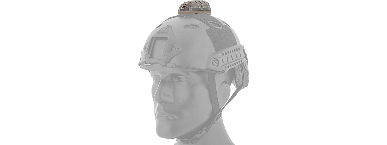 AC-521TB HELMET STAR-6 "BLUE" LIGHT (FRAME COLOR: DARK EARTH) - Click Image to Close