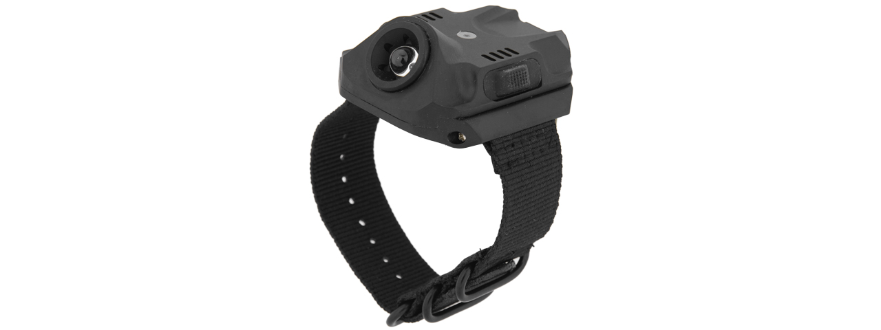 AC-523B USB CHARGE WRIST LIGHT 240 LUMENS L.E.D. (BLACK) - Click Image to Close