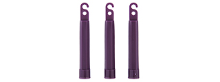 UK ARMS AIRSOFT TACTICAL DUMMY INFRARED GLOWSTICKS SET OF 3 - PURPLE