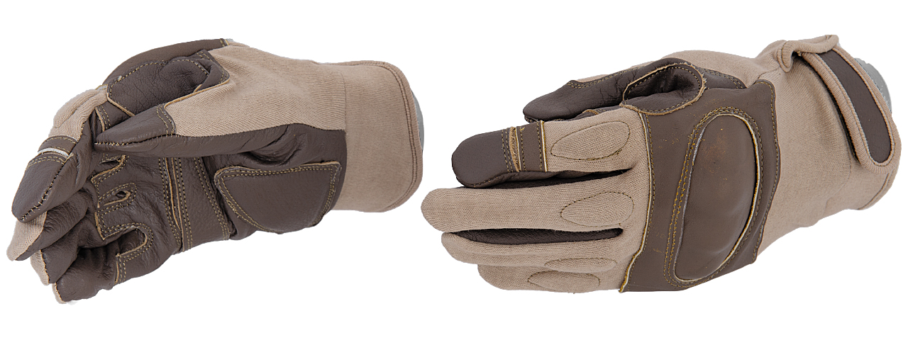 AC-802XS Hard Knuckle Glove (Tan) - Size XS - Click Image to Close