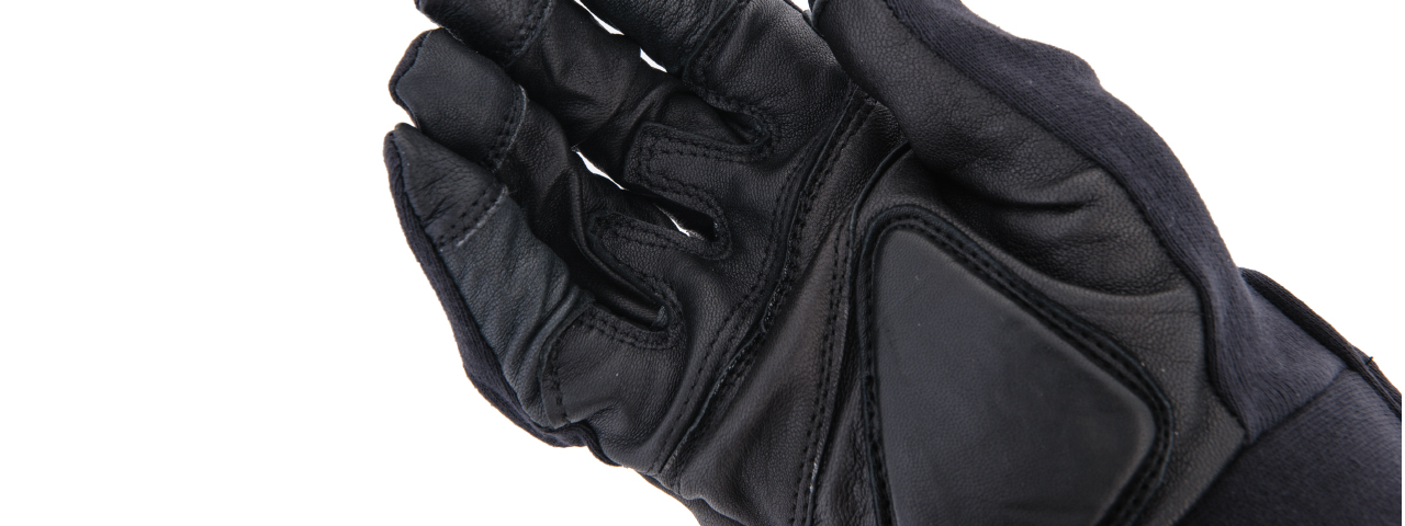 AC-806M Touch Screen Finger Hard Knuckle Gloves (Black) - Medium