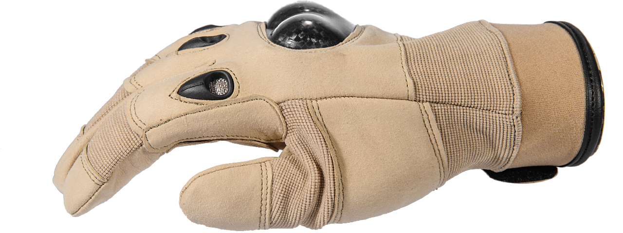 AC-807M Tactical Assault Gloves (Coyote Tan) - Medium - Click Image to Close