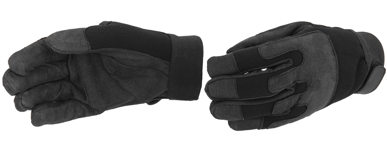 AC-808L ARMY GLOVES (BLACK) - LARGE - Click Image to Close