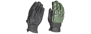 AC-815M PAINTBALL GLOVES FULL FINGER (COLOR: OD GREEN) SIZE: MEDIUM