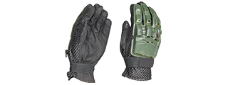 AC-815S PAINTBALL GLOVES FULL FINGER (COLOR: OD GREEN) SIZE: SMALL
