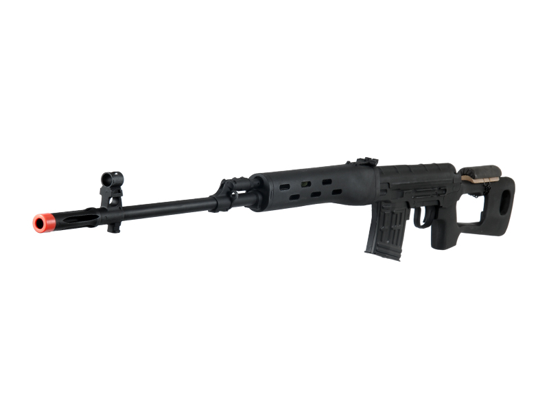 Atlas Custom Works SVD SSR Dragunov Full Metal Airsoft Specialized Sniper Rifle AEG (Color: Black) - Click Image to Close