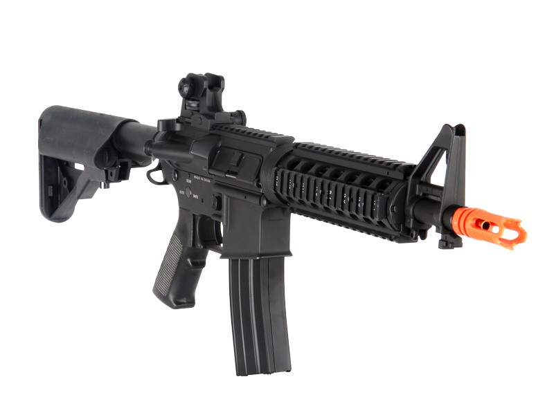 DBOYS BI-3981M M4 CQB-R FULL METAL AIRSOFT AEG w/CRANE STOCK (COLOR: BLACK) - Click Image to Close