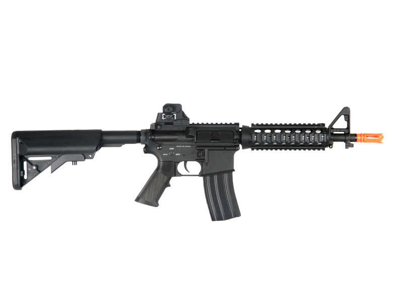 DBOYS BI-3981M M4 CQB-R FULL METAL AIRSOFT AEG w/CRANE STOCK (COLOR: BLACK) - Click Image to Close