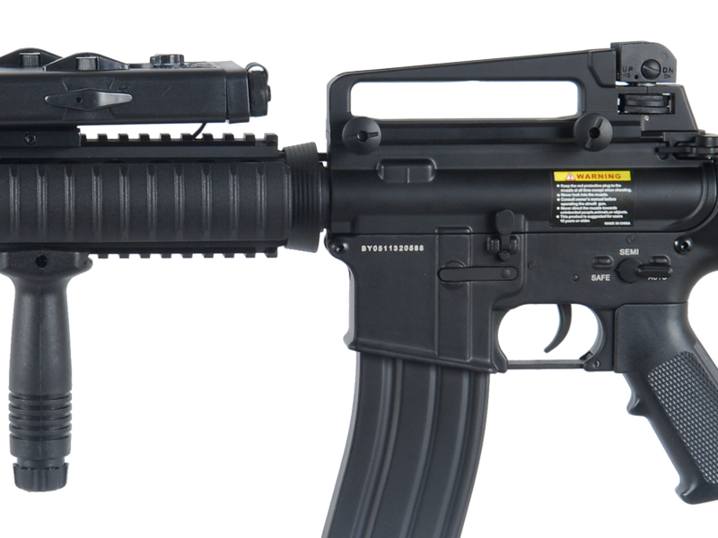 DBOYS BI-5181M M4 RIS CARBINE FULL METAL AIRSOFT AEG w/PEQ2 BOX (COLOR: BLACK) - Click Image to Close