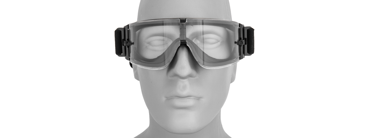 Lancer Tactical CA-231B Airsoft Safety Goggles - Framless / Clear Lens - Click Image to Close