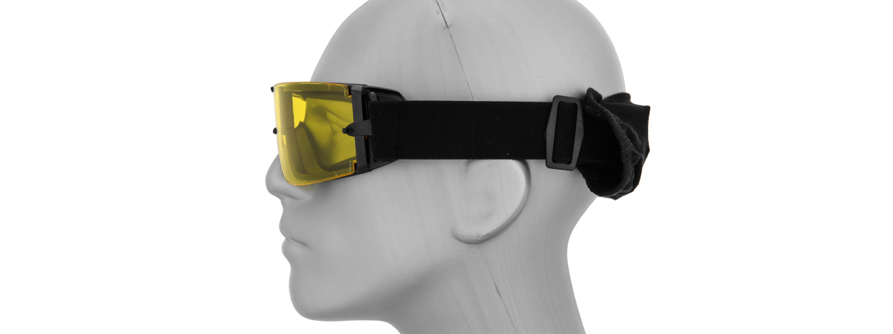 Lancer Tactical CA-234Y Goggles, Single Yellow Lens - Click Image to Close