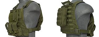 CA-301GN Nylon Molle Tactical Vest (OD Green)