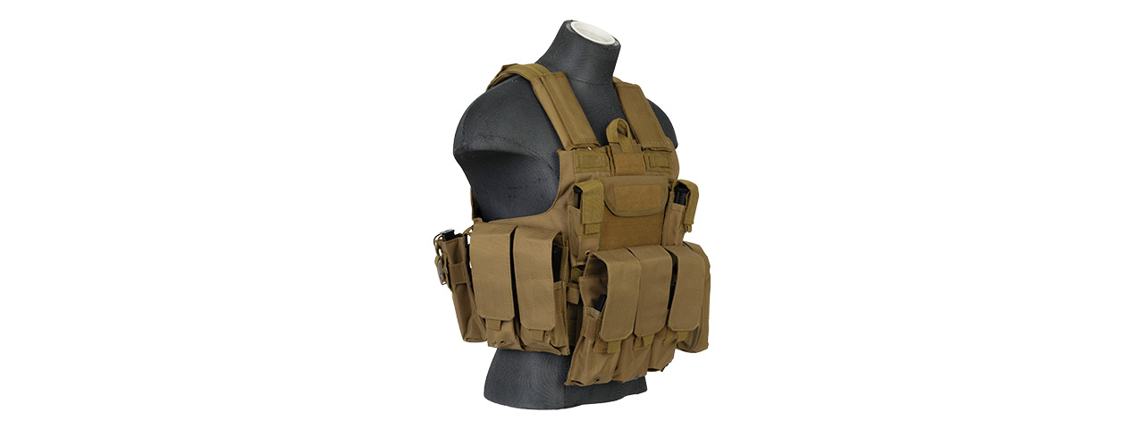 CA-303TM Strike Tactical Vest (Color: Tan, Size: Large)