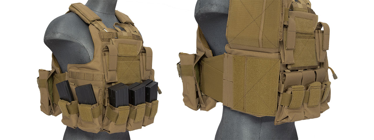 CA-303TN Nylon Strike Tactical Vest (Tan) - Click Image to Close