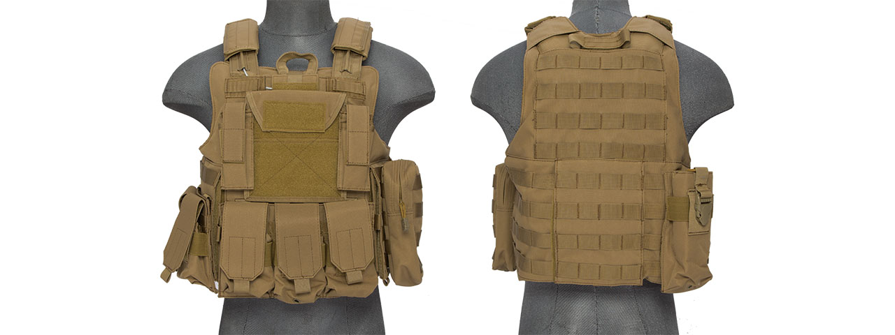 CA-303TN Nylon Strike Tactical Vest (Tan)