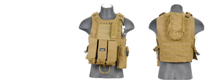 Lancer Tactical CA-304K Tactical Vest in Khaki