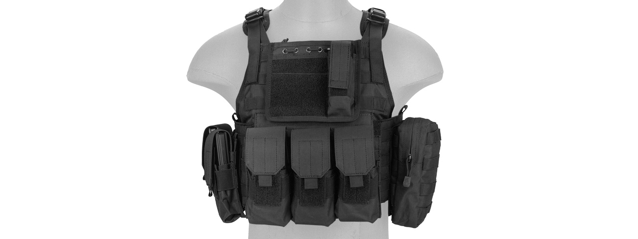 CA-305BN Nylon Assault Tactical Vest (Black)