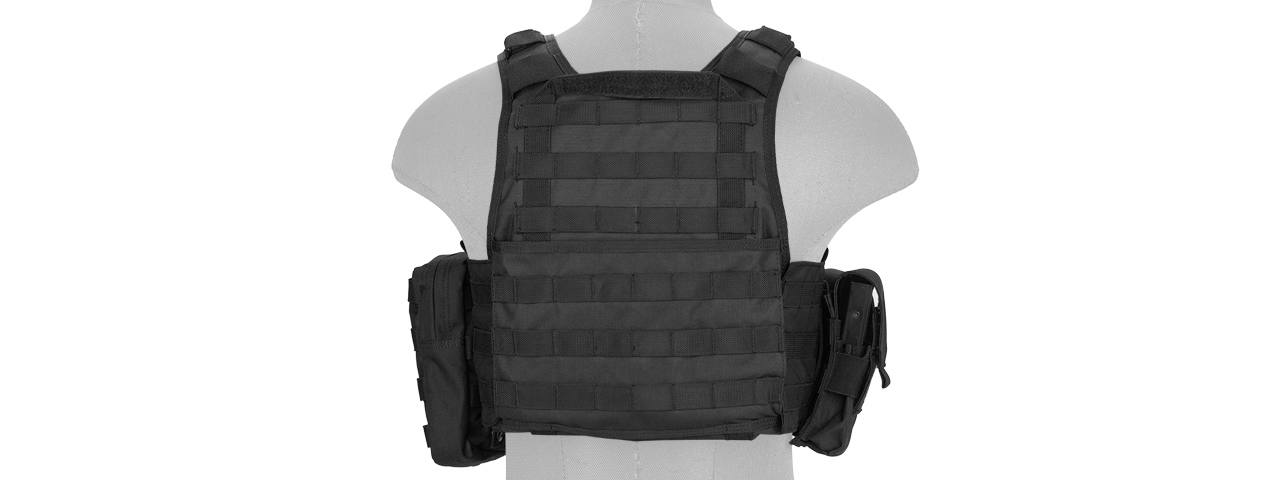 Lancer Tactical CA-305B Tactical Assault Vest in Black - Click Image to Close