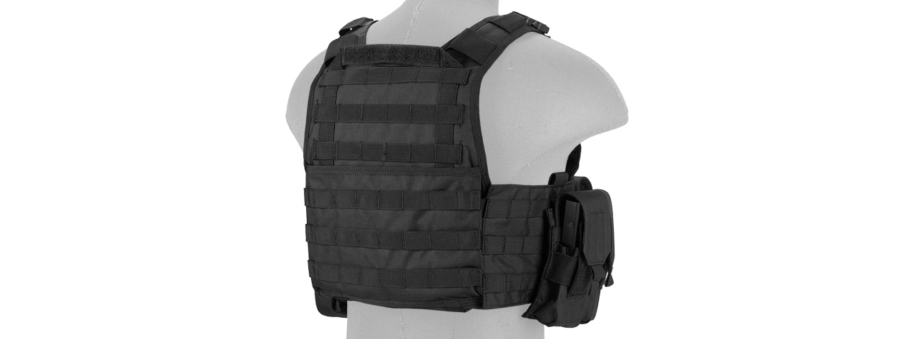 CA-305BN Nylon Assault Tactical Vest (Black) - Click Image to Close