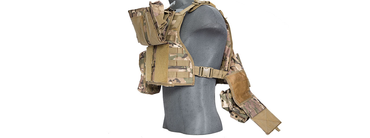 Lancer Tactical CA-305C Tactical Assault Vest in Camo - Click Image to Close