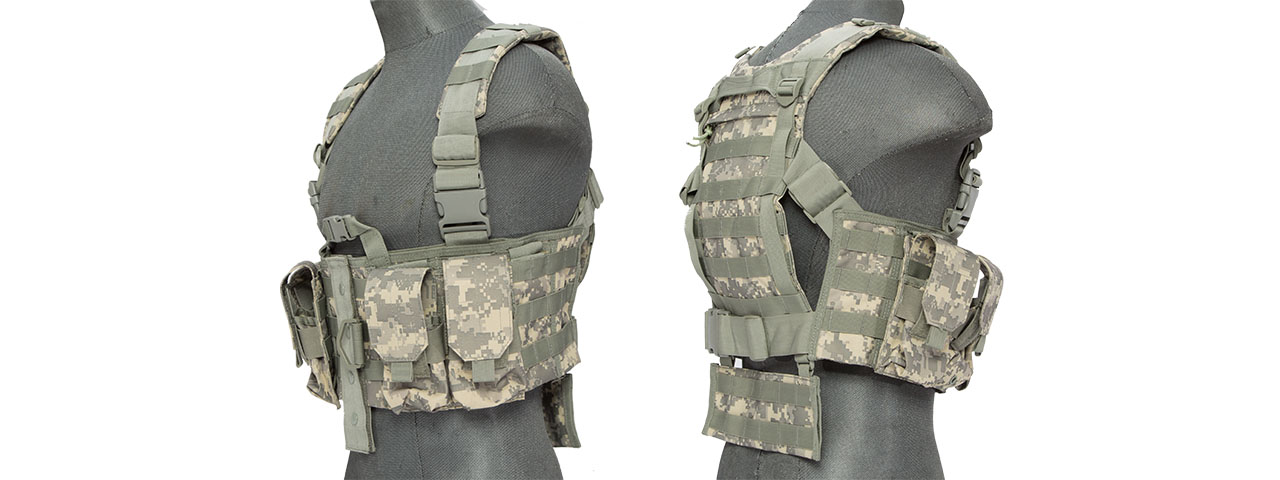 CA-306AN NYLON M4 CHEST HARNESS, ACU - Click Image to Close